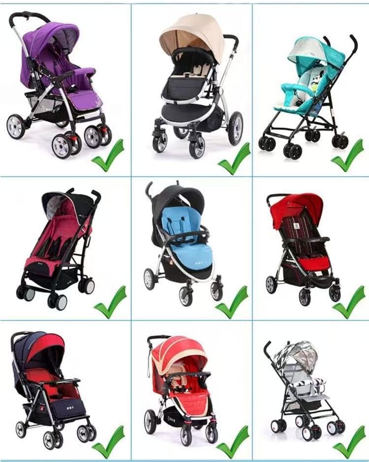 MINILUJIA Universal Version Storage Bag Stroller Accessories, Large Capacity Diaper Bag, Wearable Backpack, Stroller Organizer Bag,Travel Bad, versatile Baby Bag for Mom Dad