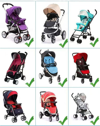 MINILUJIA Universal Version Storage Bag Stroller Accessories, Large Capacity Diaper Bag, Wearable Backpack, Stroller Organizer Bag,Travel Bad, versatile Baby Bag for Mom Dad