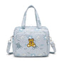 Small Diaper Bag Tote, Crossbody Diaper Bag Mini Purse with 8 Pockets, Travel Baby Bag for boys & Girls, 2 Insulated Pockets, Blue - Bear